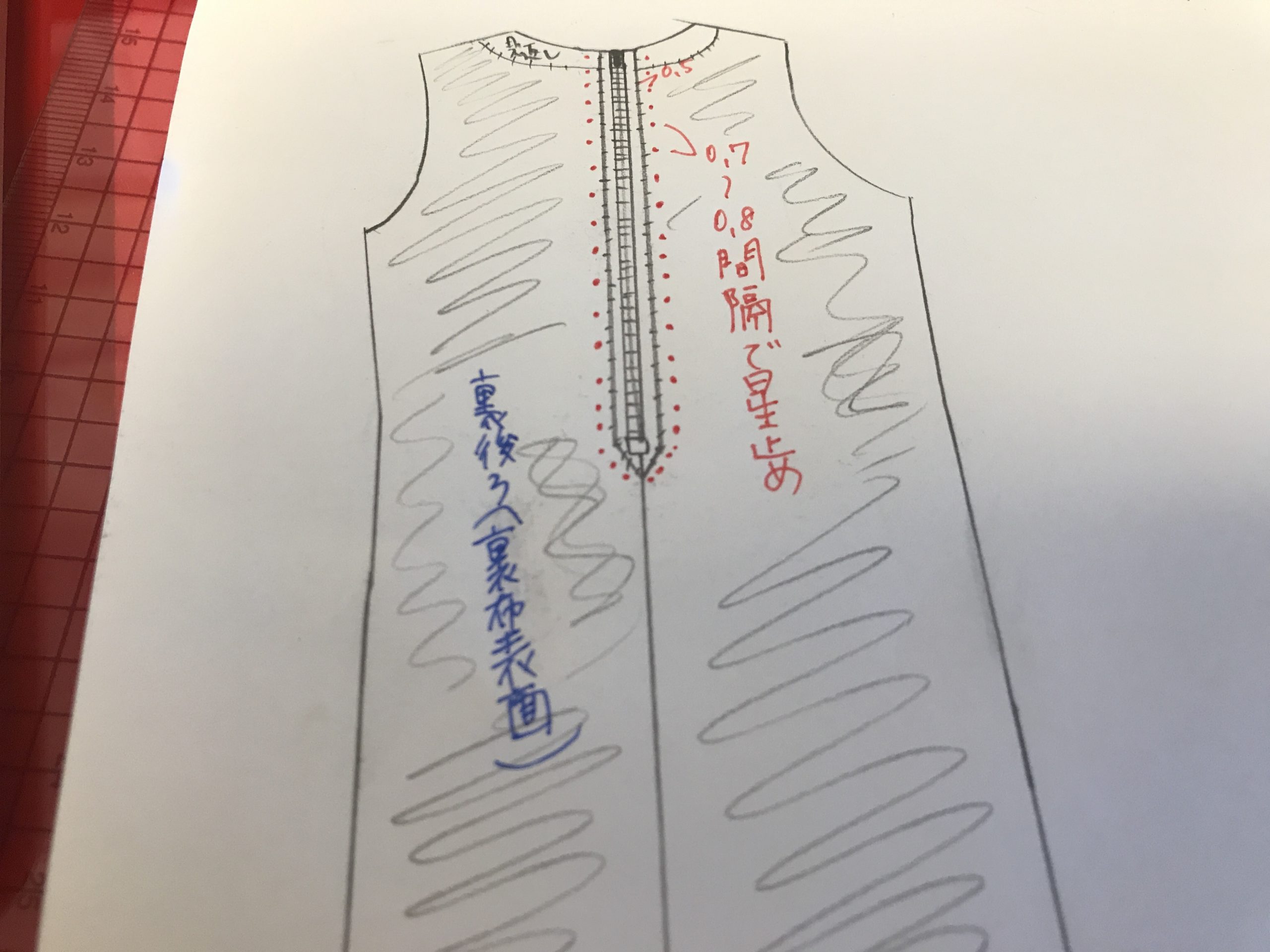 星止め の縫い方を学ぶ 自分の服を作りたい 洋裁初心者の服作りブログ